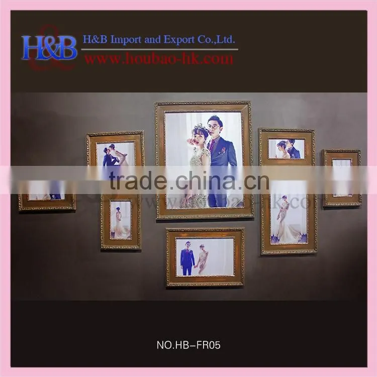 Unfinished wooden photo moulding for home decoration