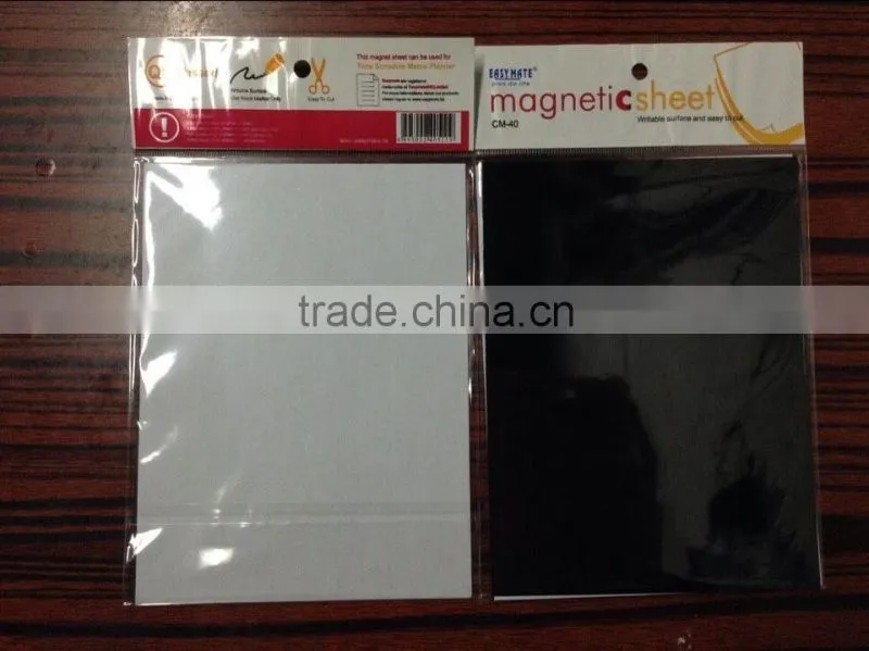 pp colorful magnet sheet/magnetic label /magnetic tag , can be write on and wipe off