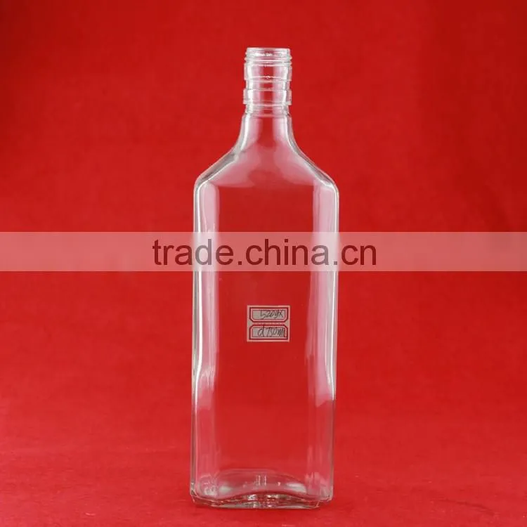 Bulk wholesale frosted alcohol bottles liquor 700ml bottle crok lovely shape bottles