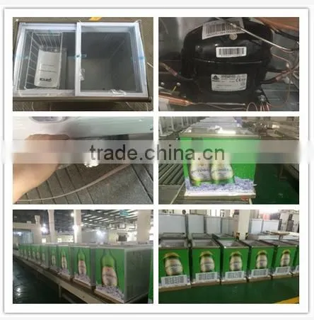 200L chest type ice cream display freezer