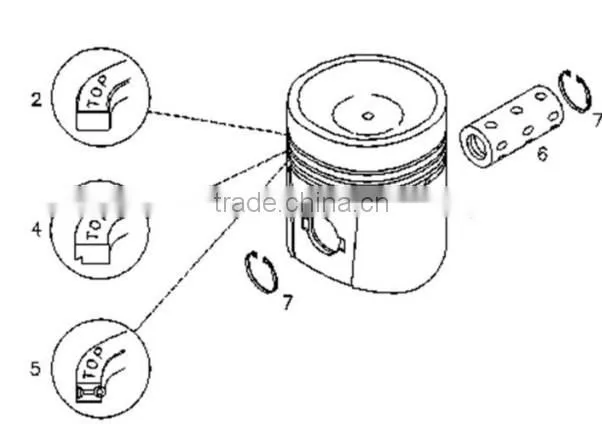 MWM Taper-Faced Piston Ring TCG 2032
