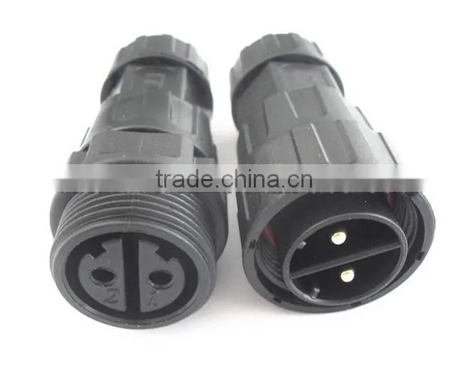 power led waterproof connector 2 pin