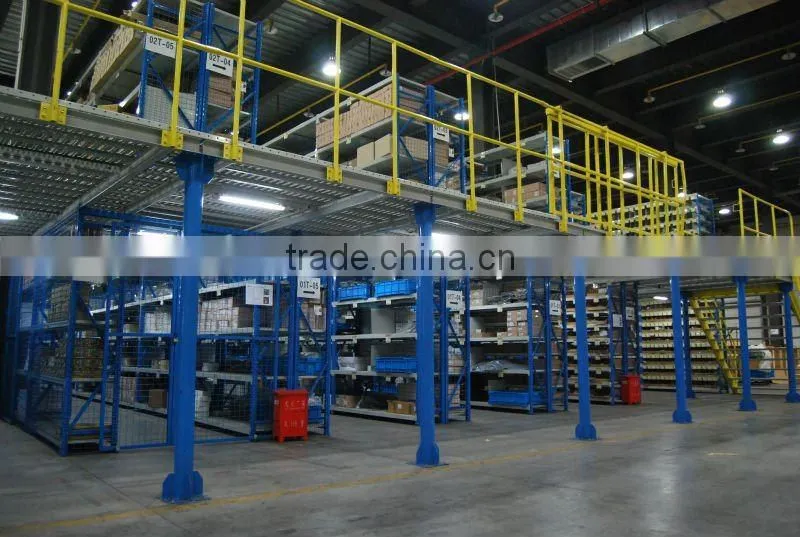 High quality storage equipment duty heavy use Q235 steel platform racking