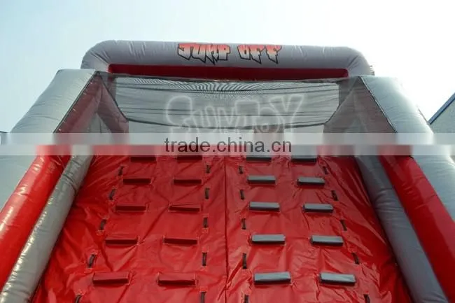 Outdoor Adult Xtreme Rush Inflatable obstacle Course / Castle Slide With Climbing Wall