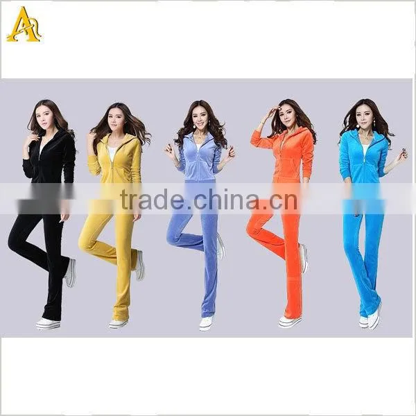 Ladies Womens Girls Sports training velour tracksuit