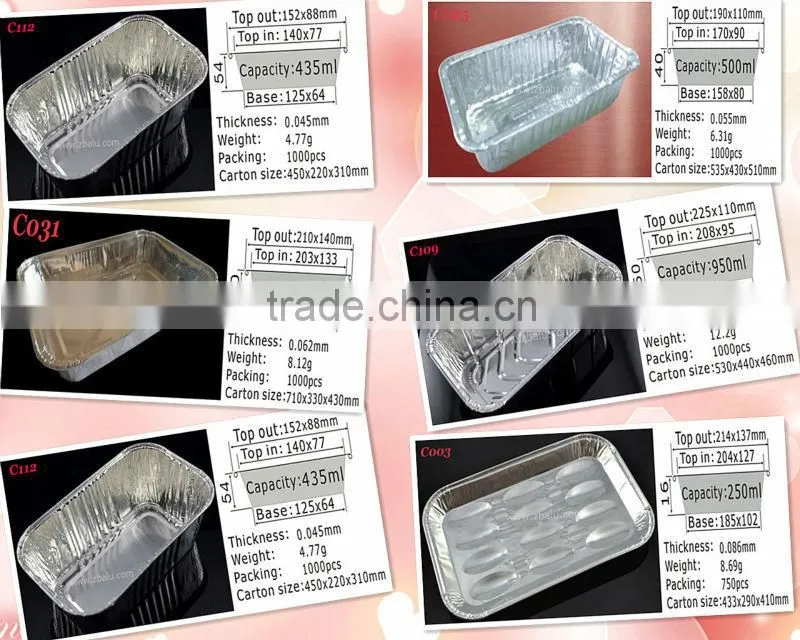 Carry-out Aluminium Container C025
