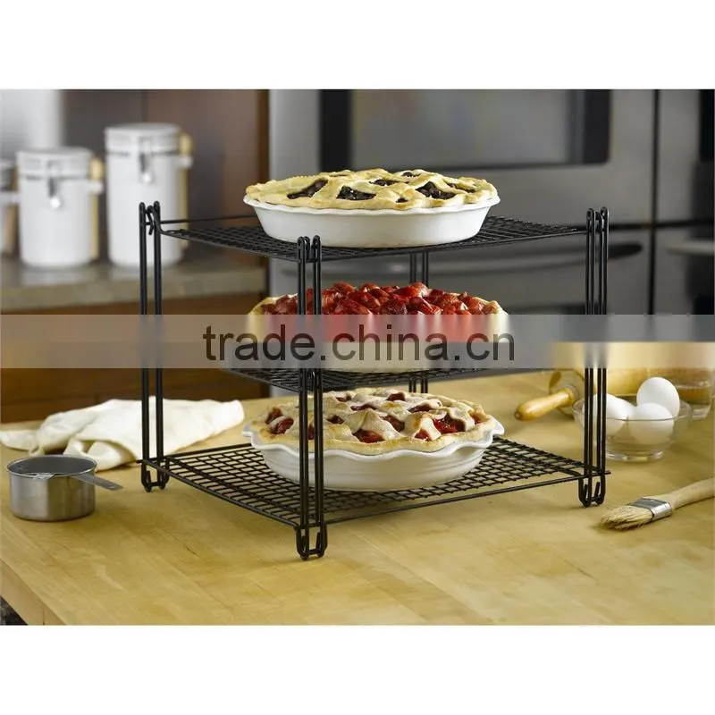 Icegreen Kitchen Use Metal 3-Tier Stackable Cooling Rack
