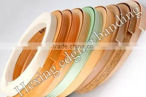 Coloured wood grain edge banding
