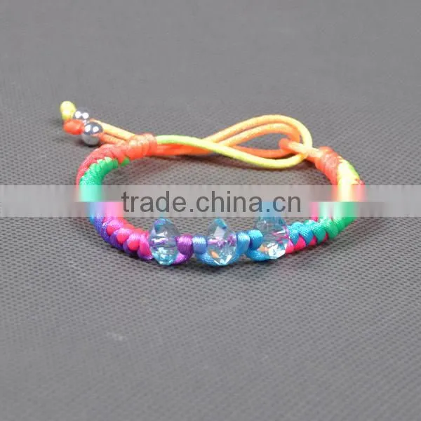 2014 new bracelets mens braided rope bracelets