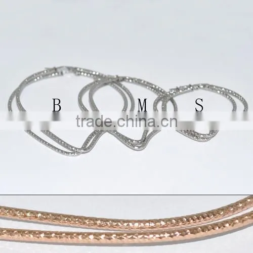 2014 Fashion Stainless Steel Gold Filled Jewelry Earrings(BE20082)