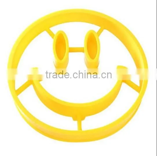 Silicone Smile Face Pancake Egg Fried Ring Mould / silicone fried egg mould / egg tray mould