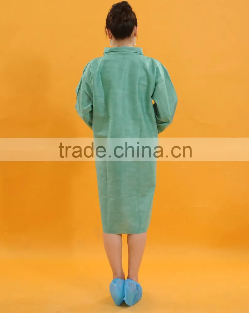 SMS Olive green with pocker medical surgical lab coat