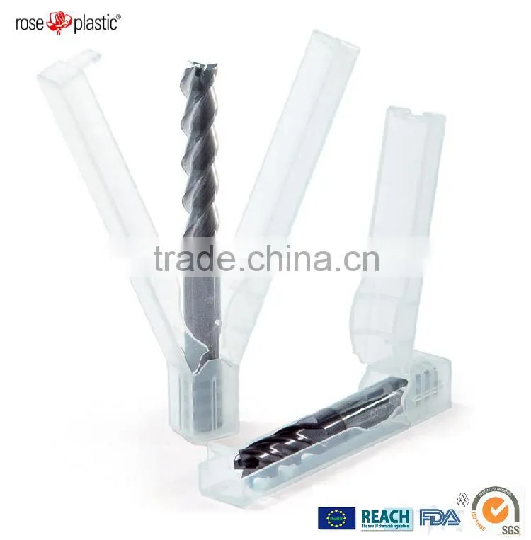 Soft flexible round plastic PE protective end cap for drills with protection for delicate tool cutting edges Protective End Cap