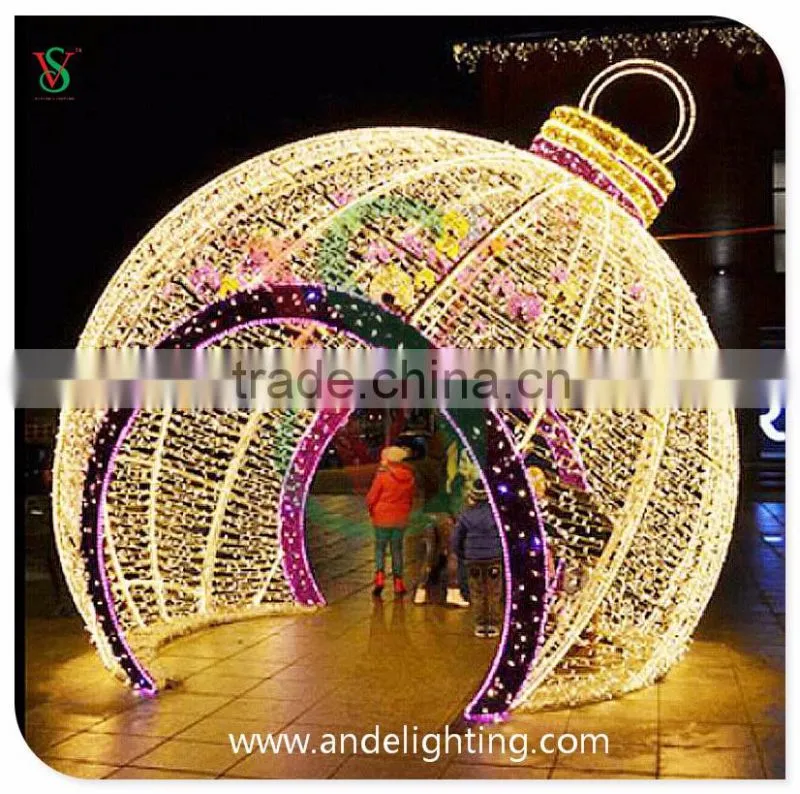 LED Christmas Ball Cone Tree light Ball Motif Light for outdoor decoration