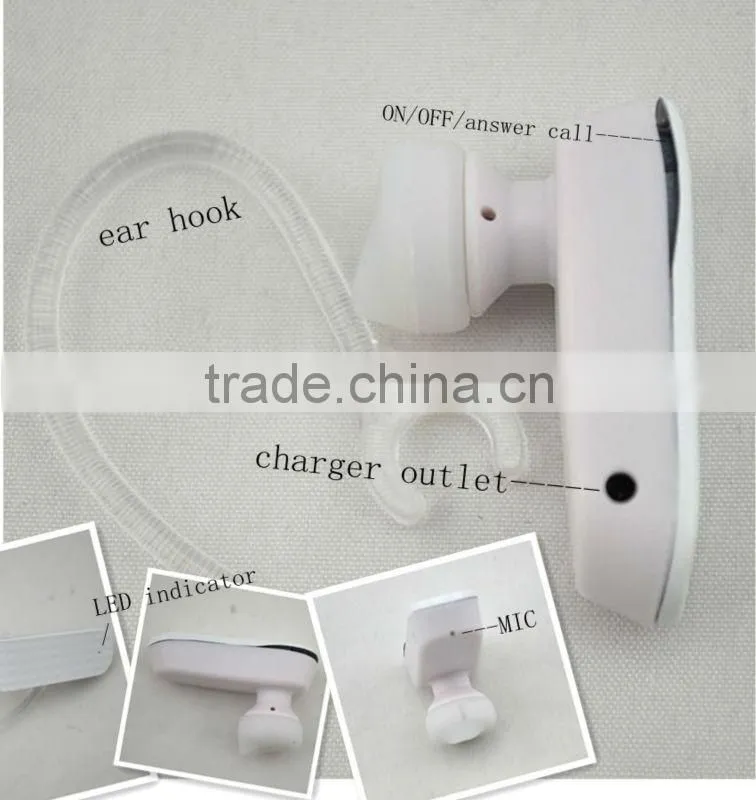 earphone bluetooth wireless headset Phone bluetooth headset with long standby time bluetooth earphones wireless 2013 hot sale