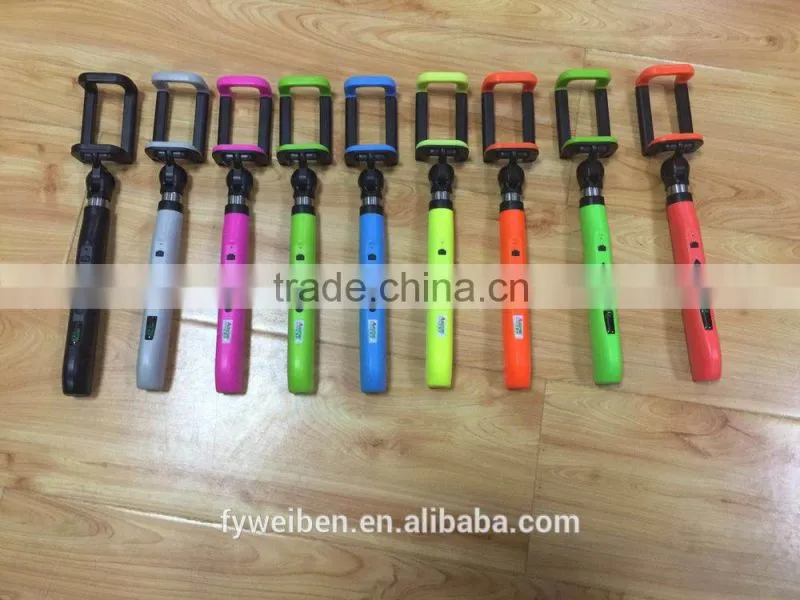 All-in-one Poldable Built in bluetooth selfie stick One Piece Selfie Monopod, Selfie Stick