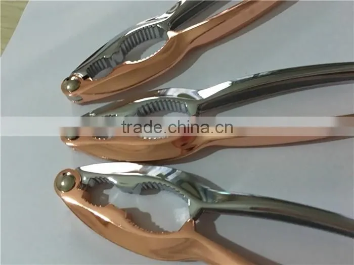 NEW DESIGN ROSE GOLD COLOR AND CHROME COLOR ZINC ALLOY NUTCRACKER