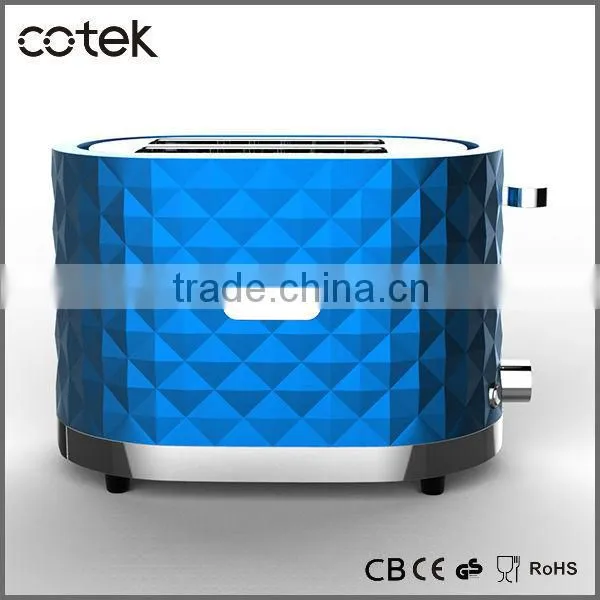 HOT SALE PP Material Diamond design toaster with extra wide slots
