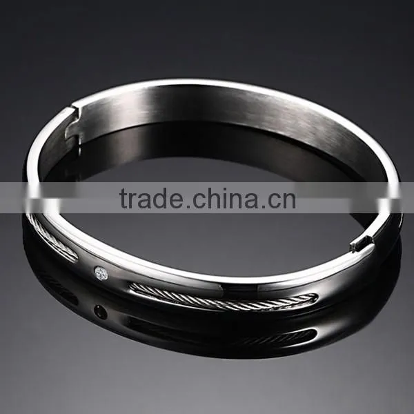 Wholesale Fashion Lady Rhinestone WIA Stainless Steel Bracelet
