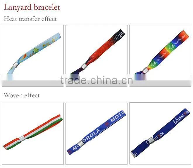 cheap custom festival event fabric wristbands