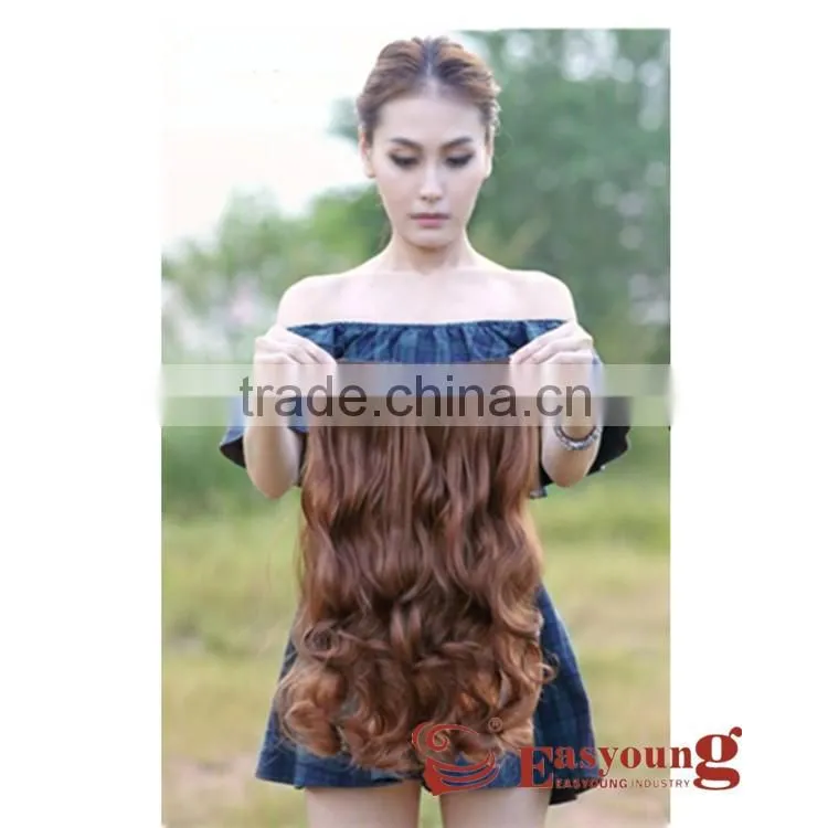 Regular Wave Style Hair Extension clip in Type wholesale ,Hair Extensions Full Head
