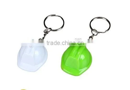 Popular Promotional Bottle Cap Safety Helmet Keychain