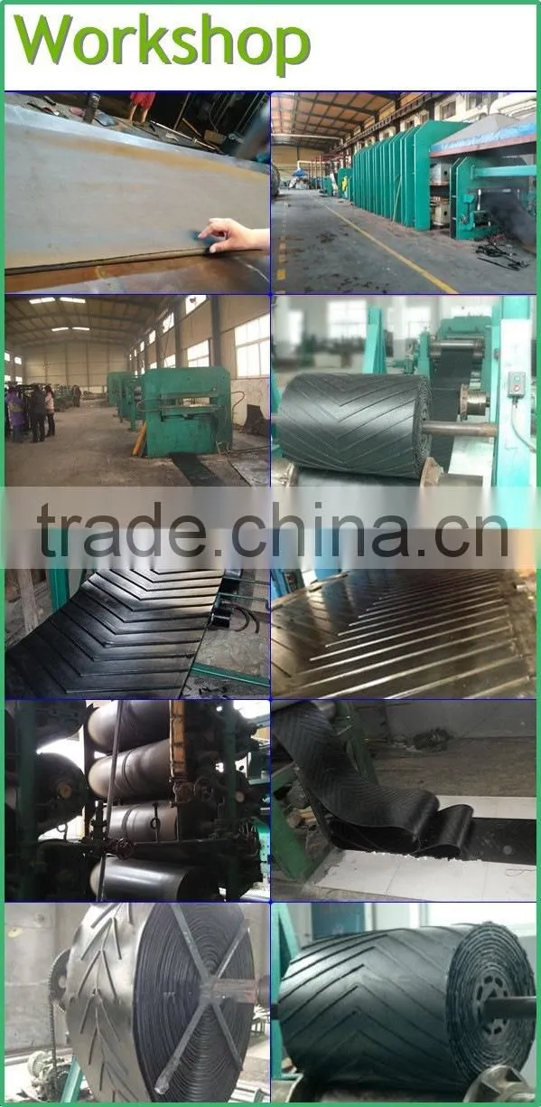chevron V rubber conveyor belt