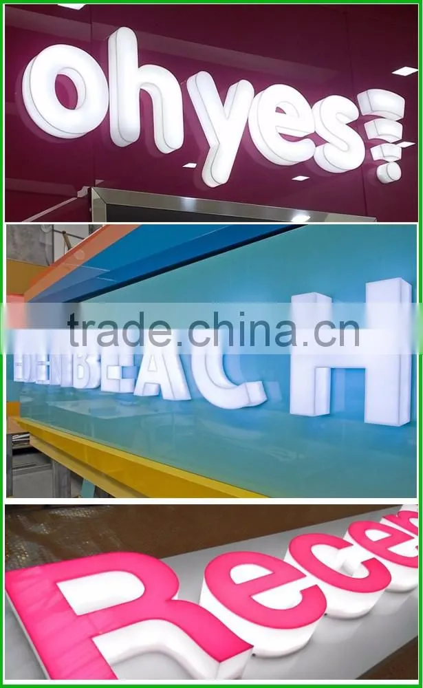 Attractive Bright Acrylic Build Up Signage