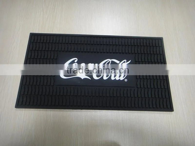 Soft Pvc Rubber Custom Logo Bar Mat