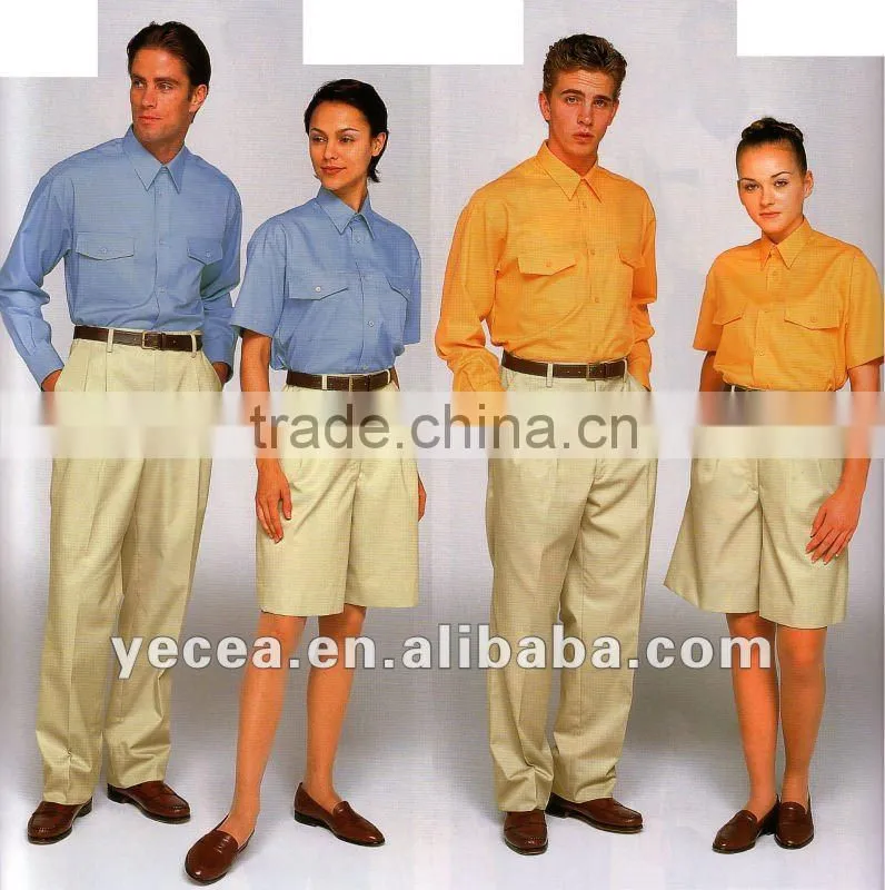 shirt and pants uniform for men and women