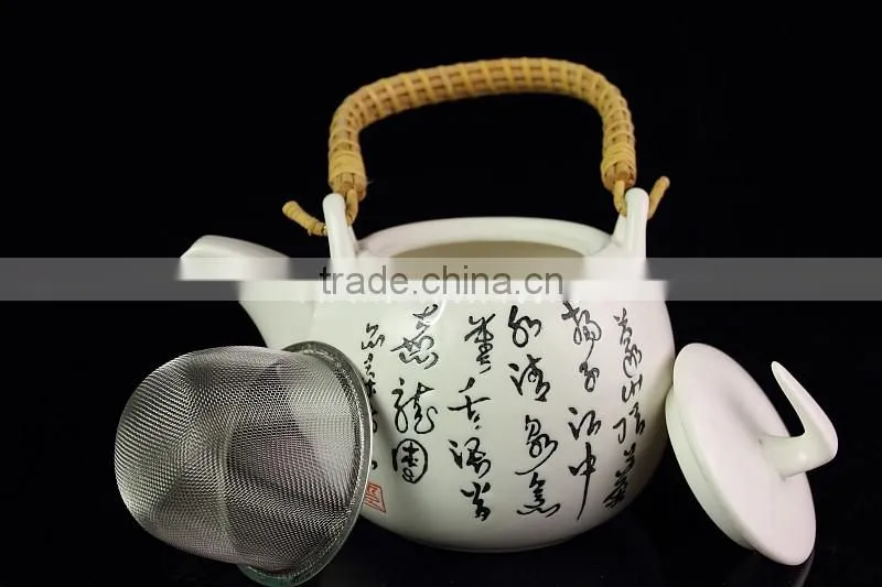 Hot sale 600cc Chinese Traditional Calligraphy Tea Pot