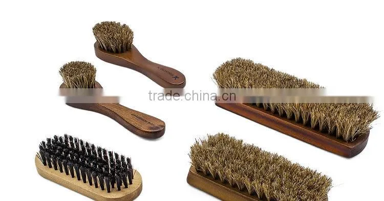 Woodcarving wooden horse hair shoe polish brush