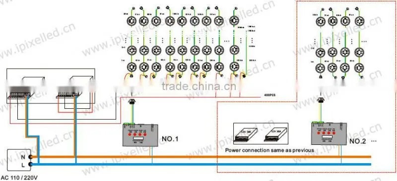 dc24v smd5050 6 led 45mm amusement led pixel