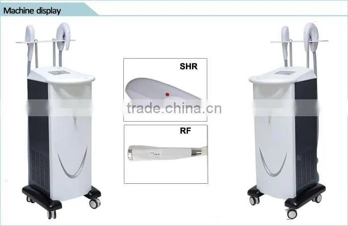 2 in 1 alibaba expresswomen men rf wrinkle removal SHR shr hair removal machine for beauty salon
