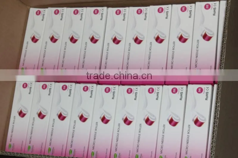 2014 newest skin care fine titanium micro needle derma roller medical with 540 needles