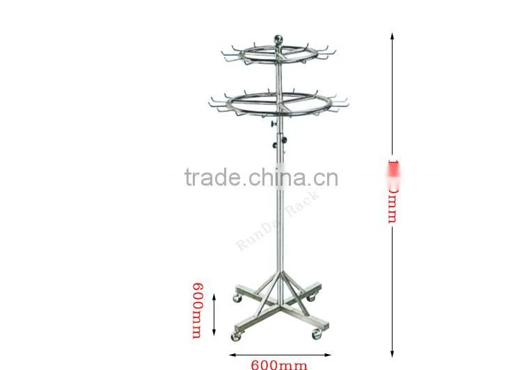 Clothing hanging display rack/stainless steel rack