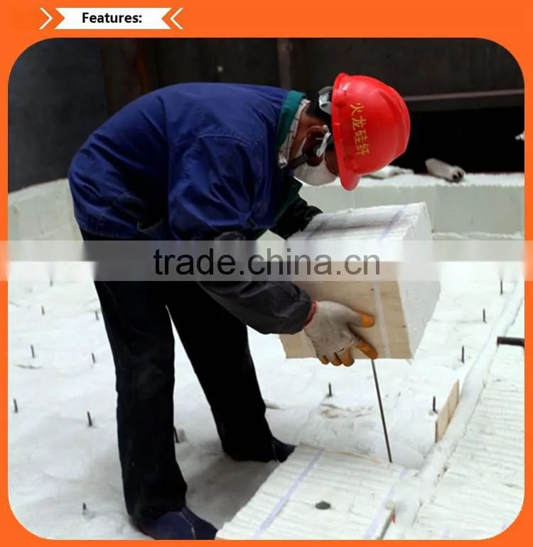 Lightweight ceramic fiber module plate