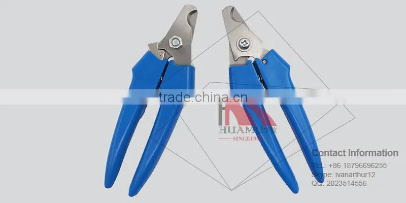 ear tag cutter with handle in blue 160*50 mm