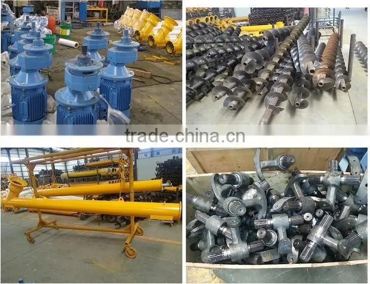Stainless steel shaftless screw conveyor for powders