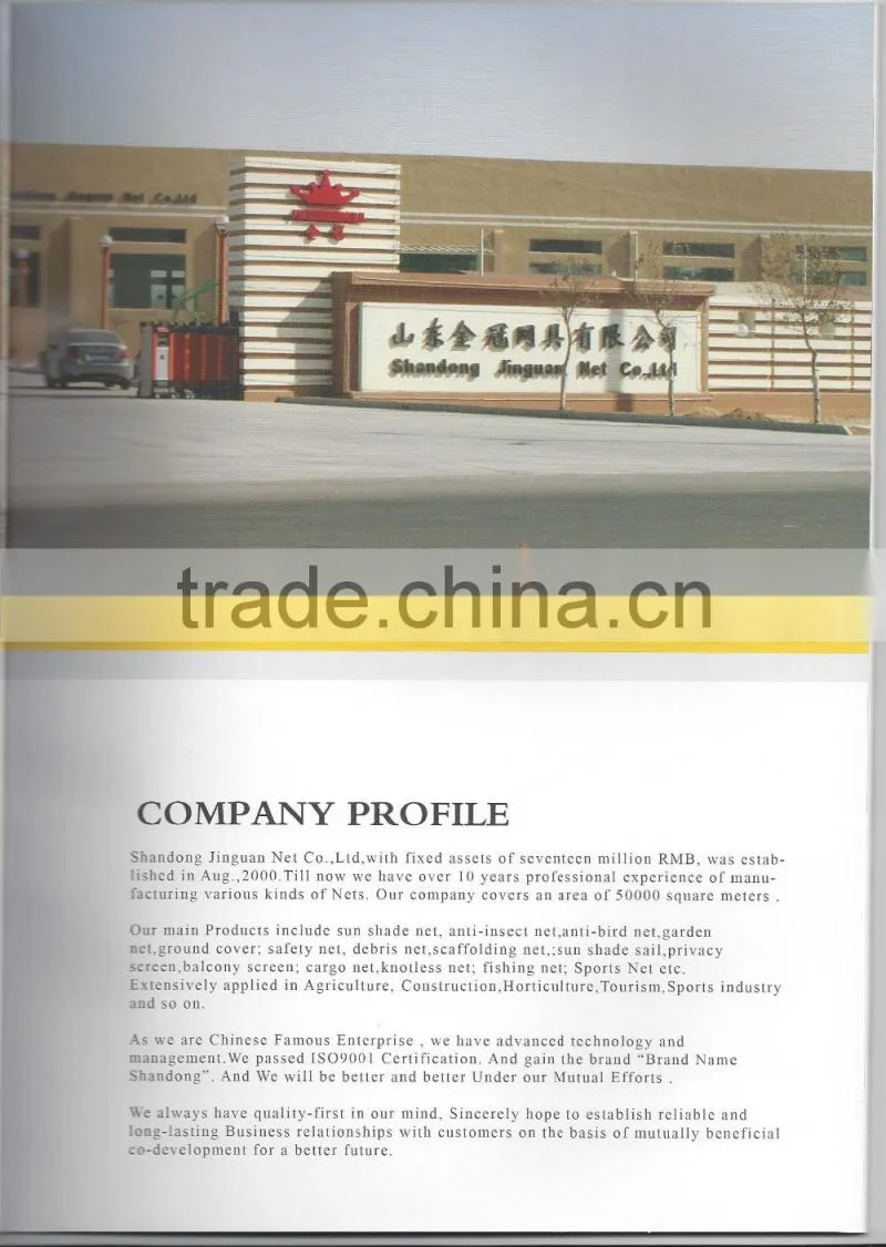 HDPE scaffolding net / building safety net