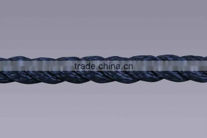 ISO Standard 3 strand Hard Polypropylene Mooring Rope