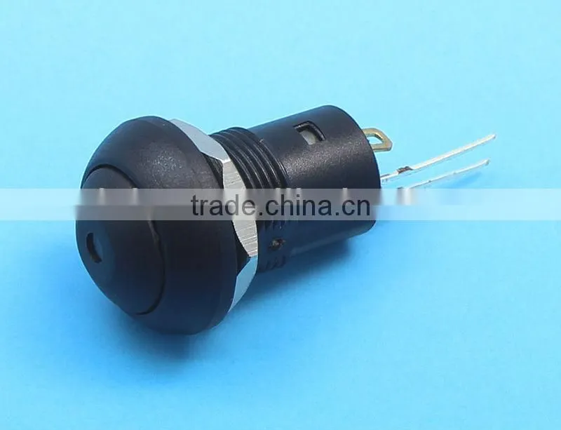 Plastic waterproof illuminated 12mm push button switch