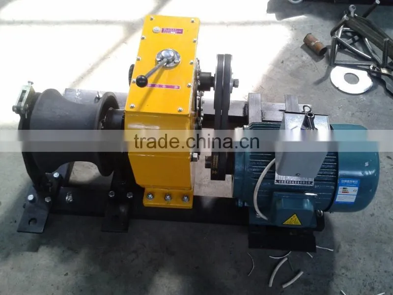 Winch Manufacturer 8 Tons cable winch electric engine for Power Construction