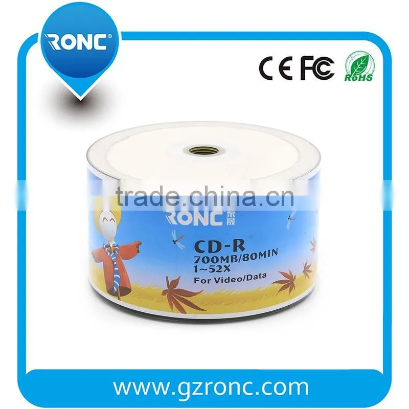 Single Layer 700MB 52X cd-r blank cd dvd