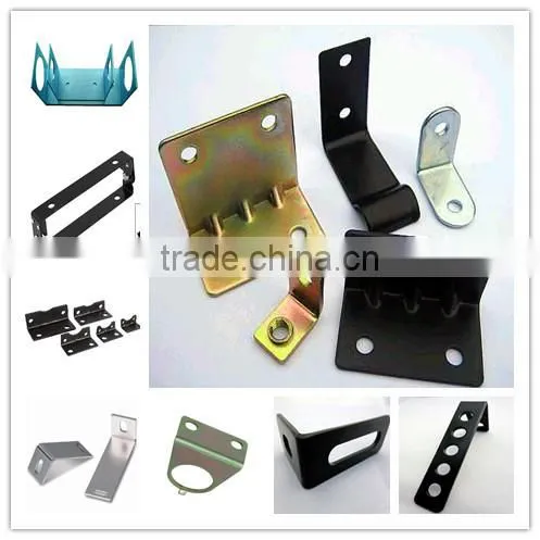 Precision black powder coated right angle bracket
