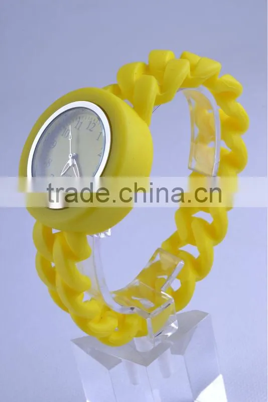 twist silicone watch with interchangeable band