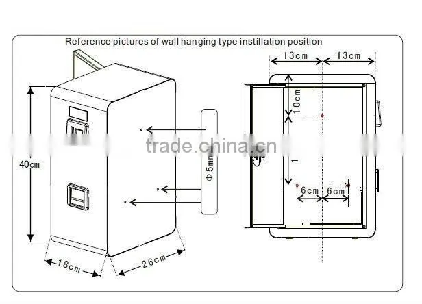 LK-X100A Clothes dryer coin box,wholesale coin time boxes