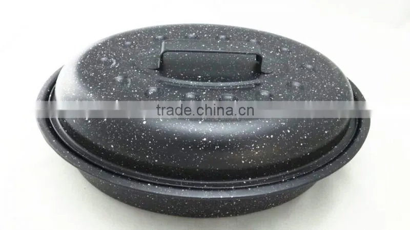 Cookware Fashionable marble coating roaster pan