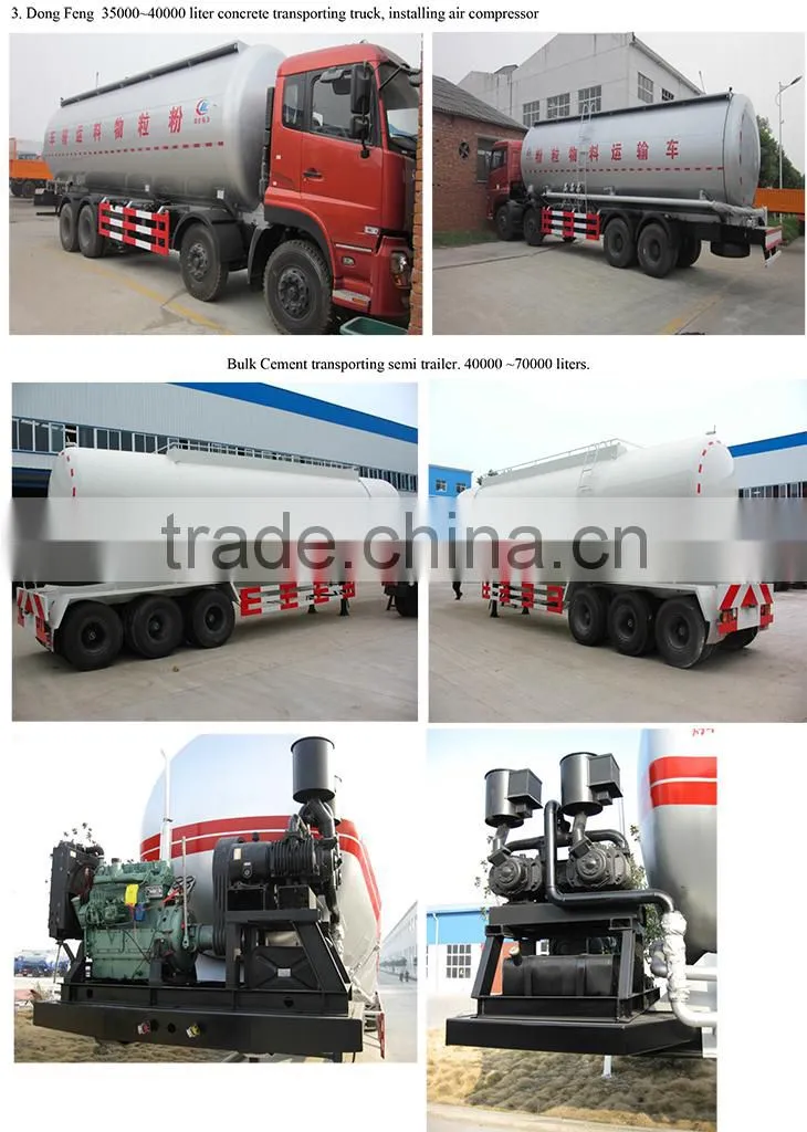 16 cbm bulk concrete tank truck for sale, 16000 liters bulk cement tank truck for sale, 4500 gallons bulk concrete tank truck