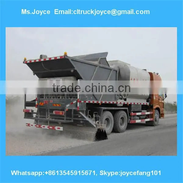 Asphalt Synchronous Chip Sealer,Distribute Bitumen And Aggregate,Chipping Machine